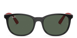 Ray-Ban Junior Kids Logo Square Sunglasses in Black – Product Photo 1