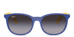 Ray-Ban Junior Kids Logo Square Sunglasses in Blue – Product Photo 1