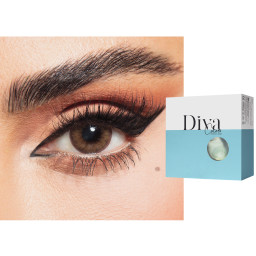Shop DIVA Monthly Color Contact Lenses - Beton in Beton online.