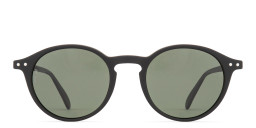Izipizi Logo Unisex Round Sunglasses in Black/Green – Product Photo 2