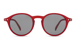 Izipizi Logo Unisex Round Sunglasses in Red/Grey – Product Photo 1