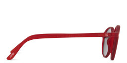 Izipizi Logo Unisex Round Sunglasses in Red – Product Photo 4