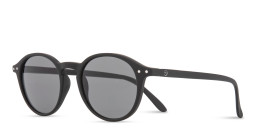 Izipizi Logo Unisex Round Sunglasses in Black – Product Photo 2