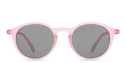 Izipizi Logo Unisex Round Sunglasses in Pink – Product Photo 1