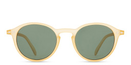 Izipizi Logo Unisex Round Sunglasses in Yellow/Green – Product Photo 4