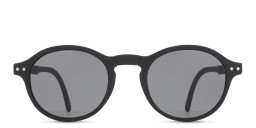 Izipizi Logo Unisex Round Sunglasses in Black – Product Photo 1