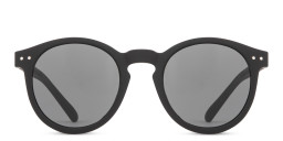 Izipizi Logo Unisex Round Sunglasses in Black/Grey – Product Photo 1