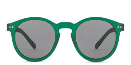 Izipizi Logo Unisex Round Sunglasses in Green – Product Photo 1