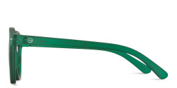 Izipizi Logo Unisex Round Sunglasses in Green – Product Photo 3