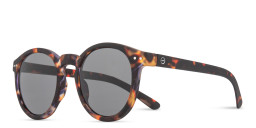 Izipizi Logo Unisex Round Sunglasses in Tortoise – Product Photo 2