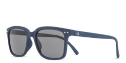 Izipizi Logo Unisex Rectangle Sunglasses in Blue – Product Photo 2