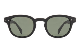 نظارات شمسية مربّعة للجنسين بشعار العلامة من ايزيبيزي بلون أسود - صورة المنتج 1