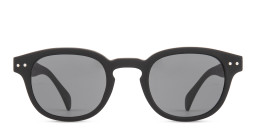 Izipizi Logo Unisex Square Sunglasses in Black/Grey – Product Photo 2