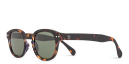 Izipizi Logo Unisex Square Sunglasses in Tortoise – Product Photo 2