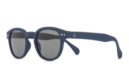 Izipizi Logo Unisex Square Sunglasses in Navy Blue – Product Photo 2