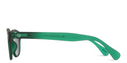 Izipizi Logo Unisex Square Sunglasses in Green – Product Photo 3
