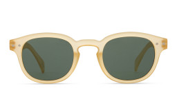 Izipizi Logo Unisex Square Sunglasses in Yellow – Product Photo 1
