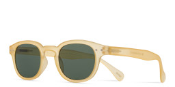 Izipizi Logo Unisex Square Sunglasses in Yellow – Product Photo 2