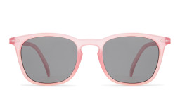 Izipizi Logo Unisex Square Sunglasses in Pink/Grey – Product Photo 1