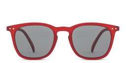 Izipizi Logo Unisex Square Sunglasses in Red/Grey – Product Photo 2
