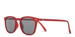 Izipizi Logo Unisex Square Sunglasses in Red – Product Photo 2