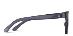 Izipizi Logo Unisex Square Sunglasses in Transparent Indigo – Product Photo 3