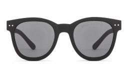 Izipizi Logo Unisex Square Sunglasses in Black/Grey – Product Photo 3
