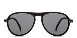 Izipizi Logo Unisex Aviator Sunglasses in Black – Product Photo 1