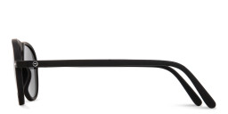 Izipizi Logo Unisex Aviator Sunglasses in Black – Product Photo 3