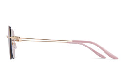 Shop TRICE Rimless Cat-Eye Sunglasses in Gold online.