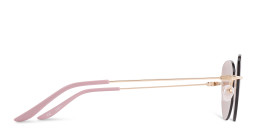 Shop TRICE Rimless Cat-Eye Sunglasses in Gold online.