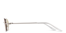 TRICE Rimless Oval Sunglasses in Silver – Product Photo 3