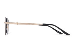 TRICE Rimless Cat-Eye Sunglasses in Gold – Product Photo 3