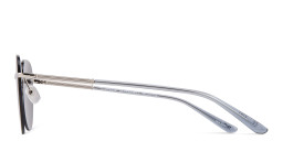 TRICE Rimless Aviator Sunglasses in Silver – Product Photo 3