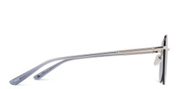 TRICE Rimless Aviator Sunglasses in Silver – Product Photo 4
