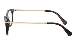 Shop Swarovski Crystal-Embedded Rectangle Eyeglasses in Havana online.