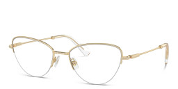 Swarovski Crystal-Embellished Half-Rim Cat in Gold – Product Photo 2