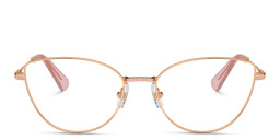 Shop Swarovski Crystal-Accented Cat-Eye Eyeglasses in Rose Gold online.