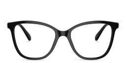 Swarovski Crystal Square Eyeglasses in Black – Product Photo 1