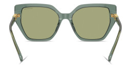 Swarovski Crystal Irregular Sunglasses in Green – Product Photo 4