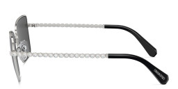 Swarovski Rhinestone Square Sunglasses in Silver – Product Photo 3