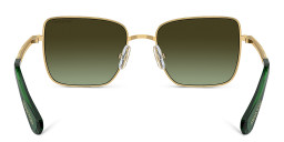 Swarovski Crystal-Embedded Square Sunglasses in Gold – Product Photo 4