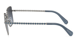 Swarovski Crystal-Embedded Square Sunglasses in Gunmetal – Product Photo 3