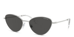 Swarovski Crystal-Embedded Cat-Eye Sunglasses in Silver – Product Photo 2