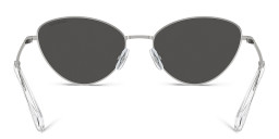 Swarovski Crystal-Embedded Cat-Eye Sunglasses in Silver – Product Photo 4