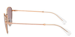 Swarovski Crystal-Embedded Cat-Eye Sunglasses in Rose Gold – Product Photo 3