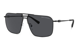 Armani Exchange A|X Logo Pilot Sunglasses in Black – Product Photo 2