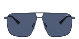 Armani Exchange A|X Logo Pilot Sunglasses in Blue – Product Photo 1