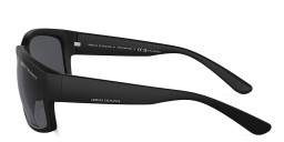 Armani Exchange Logo-Print Rectangle Sunglasses in Black – Product Photo 3
