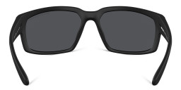 Shop Armani Exchange Logo-Print Rectangle Sunglasses in Black online.